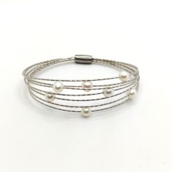 BOCAROL - Bracciale rigido con perle