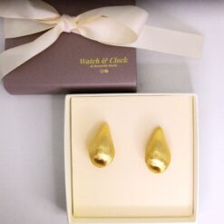 BOCCARDO GIOIELLI ORECCHINI A GOCCIA GRANDI SATINATI ORO