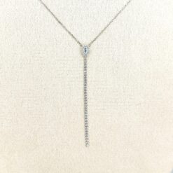 BOCCARDO GIOIELLI COLLANA TENNIS PENDENTE IN ARGENTO