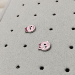 BOCCARDO GIOIELLI ORECCHINI AL LOBO FACCINE ROSA E FUCSIA