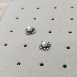 BOCCARDO GIOIELLI ORECCHINI FIORELLINO CON PERLA