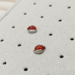 BOCCARDO GIOIELLI ORECCHINI AL LOBO CORALLO PICCOLI