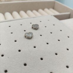 BOCCARDO GIOIELLI ORECCHINI A LOBO A FORMA DI CUORE