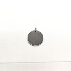 BOCCARDO GIOIELLI CIONDOLO TARGA INCIDIBILE TONDA IN ARGENTO