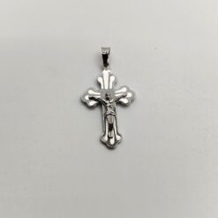 BOCCARDO GIOIELLI CROCIFISO PENDENTE IN ARGENTO LUCIDO E SATINATO