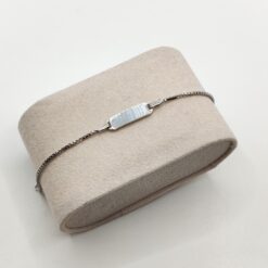 BOCCARDO GIOIELLI BRACCIALE DA BAMBINO IN ARGENTO CON TARGA RETTANGOLARE