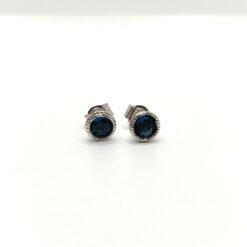 BOCAROL – orecchini al lobo con zircone - azzurro