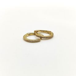 ORECCHINI DA DONNA A CERCHIO IN ARGENTO CON ZIRCONI