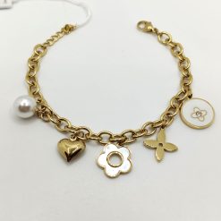 BRACCIALE URANIA CON CHARM IN ACCIAIO