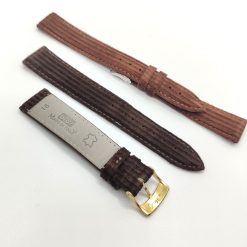 BROS CINTURINO DI RICAMBIO PER OROLOGI IN PELLE RIVESTITO IN VELLUTO CON FIBBIA IN ACCIAIO