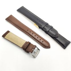 BROS CINTURINO DI RICAMBIO PER OROLOGI IN PELLE CON FIBBIA IN ACCIAIO