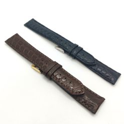 BROS CINTURINO DI RICAMBIO PER OROLOGI IN PELLE E OCCODRILLO CON FIBBIA IN ACCIAIO