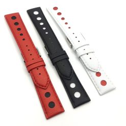 BROS CINTURINO DI RICAMBIO PER OROLOGI IN PELLE CON FIBBIA IN ACCIAIO