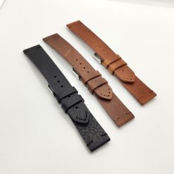 BROS CINTURINO DI RICAMBIO PER OROLOGI IN VERA PELLE CON FIBBIA IN ACCIAIO