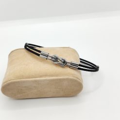 BOCCARDO GIOIELLI BRACCIALE DA UOMO IN ACCIAIO NERO