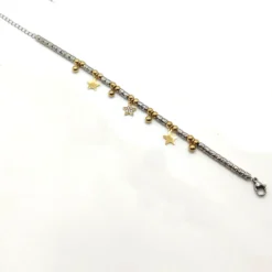 BRACCIALE URANIA CON CHARM IN ACCIAIO