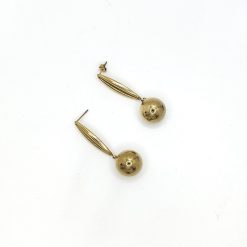 URANIA ORECCHINI PENDENTI CON SFERA IN ACCIAIO