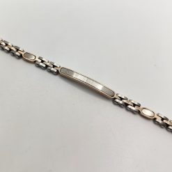 SIMPLIGOLD GIOIELLI BRACCIALE DA UOMO IN ACCIAIO E CERAMICA CON DIAMANTE