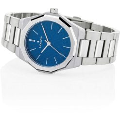 OROLOGIO HOOPS IN ACCIAIO CON QUADRANTE BLU