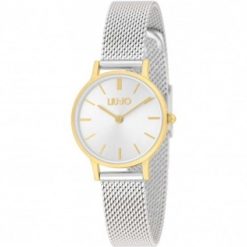 OROLOGIO LIU JO IN ACCIAIO CON QUADRANTE BIANCO E MAGLIA MILANO