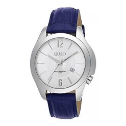 OROLOGIO LIU JO IN ACCIAIO CON QUADRANTE BIANCO E CINTURINO IN PELLE BLU