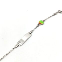 URANIA BRACCIALE DA BAMBINO IN ARGENTO CON TARGA E GELATO