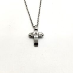 SIMPLIGOLD GIOIELLI COLLANA CROCE DA UOMO IN ACCIAIO