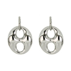 URANIA ORECCHINI A CERCHIO IN ACCIAIO MARINA