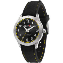 OROLOGIO SECTOR IN ACCIAIO CRONOGRAFO CON QUADRANTE NERO E GIALLO