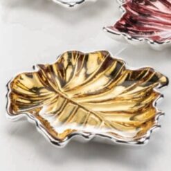CAMILLETTI PIATTINO FOGLIA IN ORO