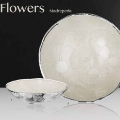CAMILLETTI FLOWERS CIOTOLA IN ARGENTO E MADREPELA