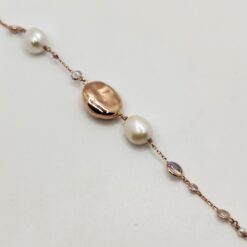 Mikiko Bracciale con Perle Minimal ovale