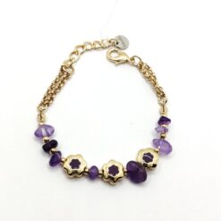 BRACCIALE URANIA CON PIETRE VIOLA