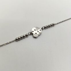 SIMPLIGOLD BRACCIALE PORTAFORTUNA IN ACCIAIO