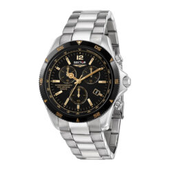 OROLOGIO SECTOR CRONOGRAFO NERO E ORO